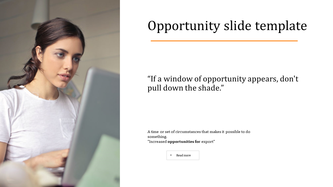 opportunity slide template